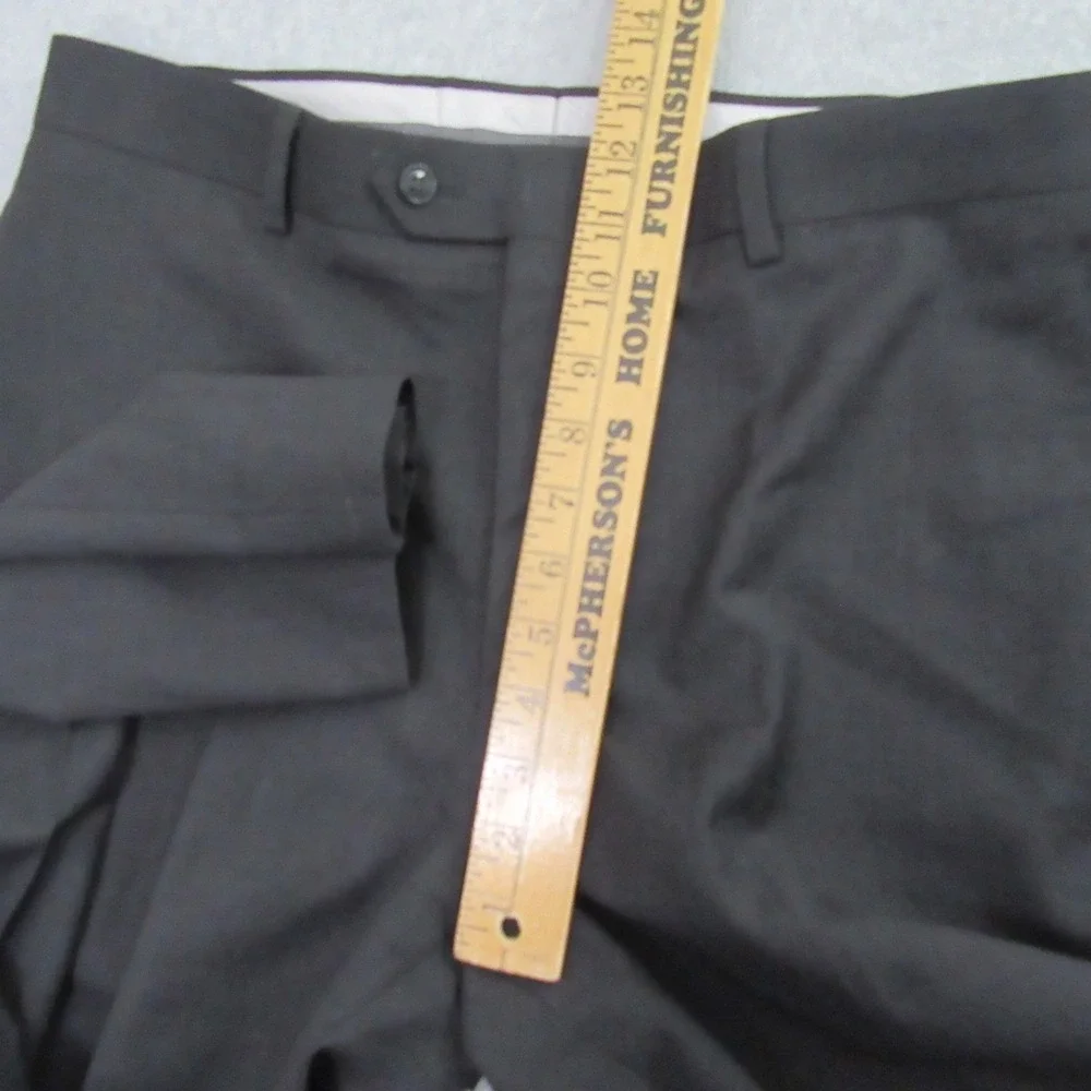Wilke Rodriguez Mens Dress Pants 34 x 31 Dark Gray Wool Blend Flat‎ Front